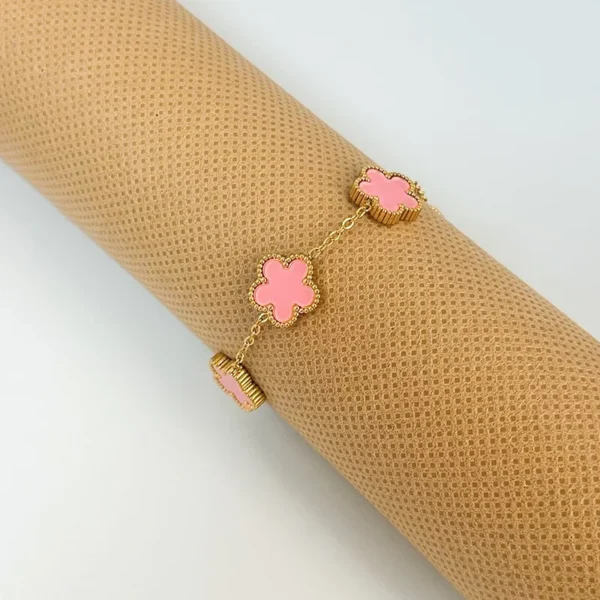 Women Hand Flower Bracelets Double Sided - Image 4