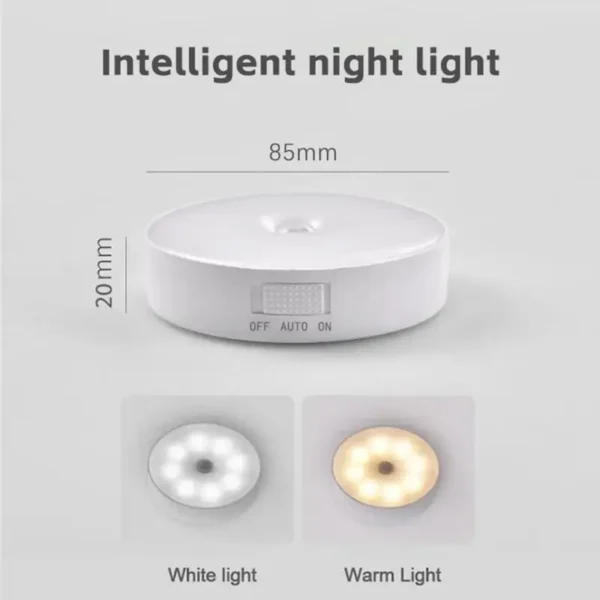 USB Charging Wireless Magentic LED Smart Human Body Sensor Night Lamp - Image 5