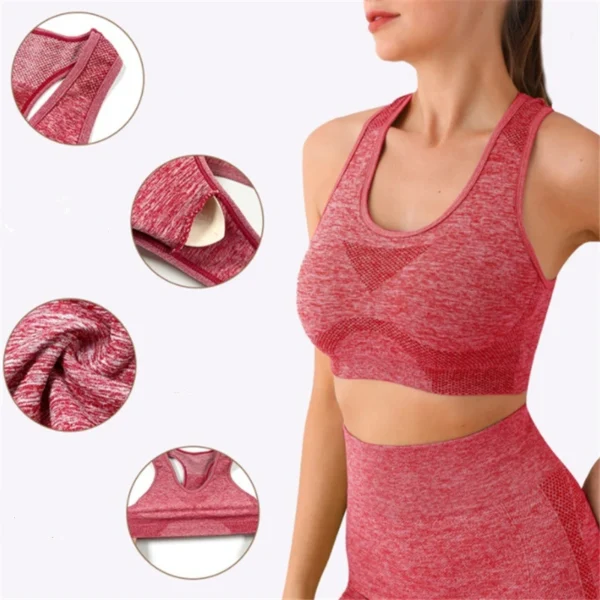 Yoga Set Gym Shorts Women Sport Bras Brassiere Workout Tops for Women Yoga Clothes Fitness Leggings Gym Set Seamless Yoga Sets - Image 5