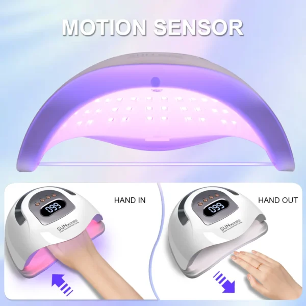 380W Professional Nail Dryer LED UV Lamp for Nails Gel Polish Dryer - Image 2