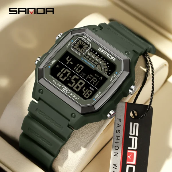 SANDA Men Electronic Watch - Image 2