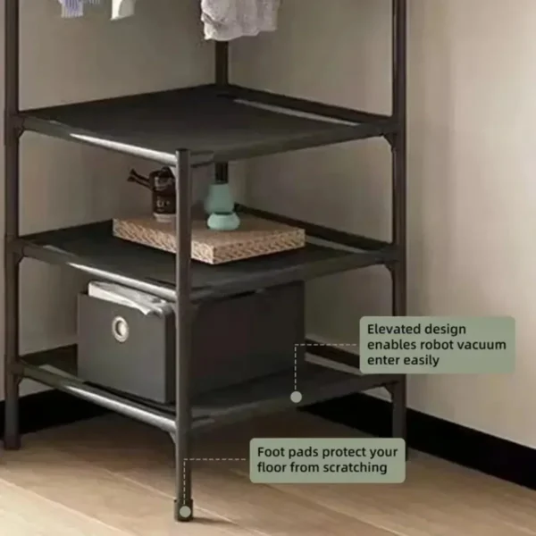 2 in 1 Corner Clothes Rack and Clothes Stand Organizer - Image 4