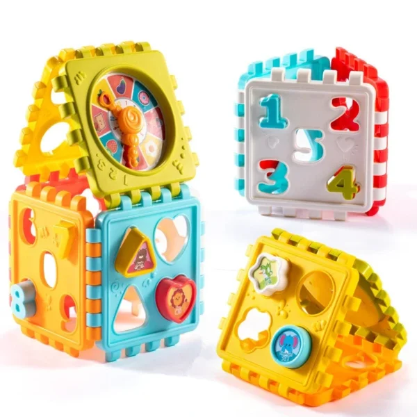 Toddler Activity Cube Box Shape Sorting Toys - Image 3