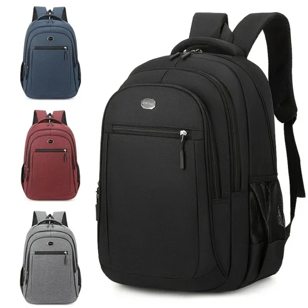 Large Capacity Backpack, Men's And Women's Student Computer Bag Multi Pocket Waterproof - Image 2