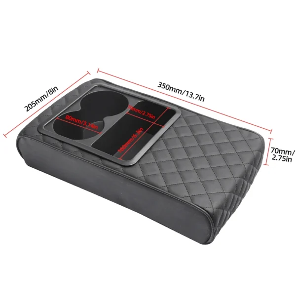 Auto Center Car Armrest Cushion with Cup Holder - Image 6