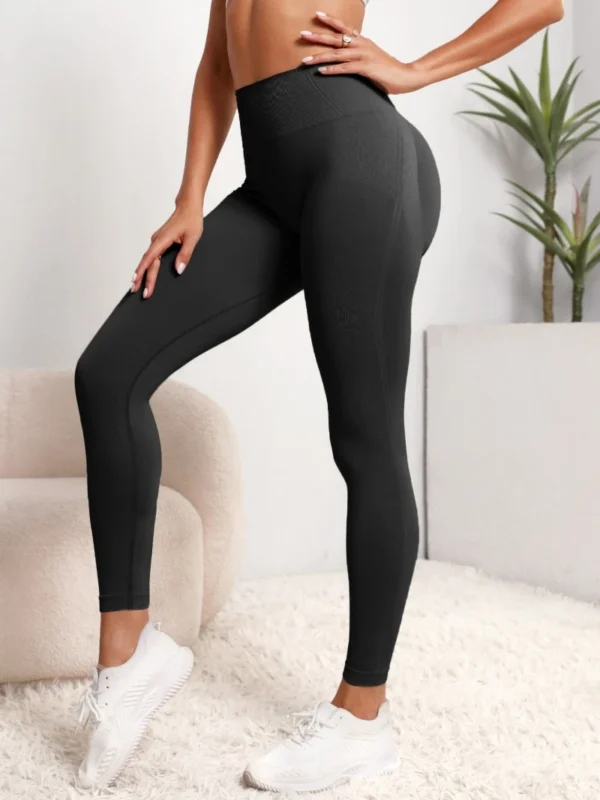 Women Seamless Hip Lifting Women Seamless Sports Leggings High Waist Fitness Leggings Push Up Yoga Leggings Gym Clothing Sports - Image 3