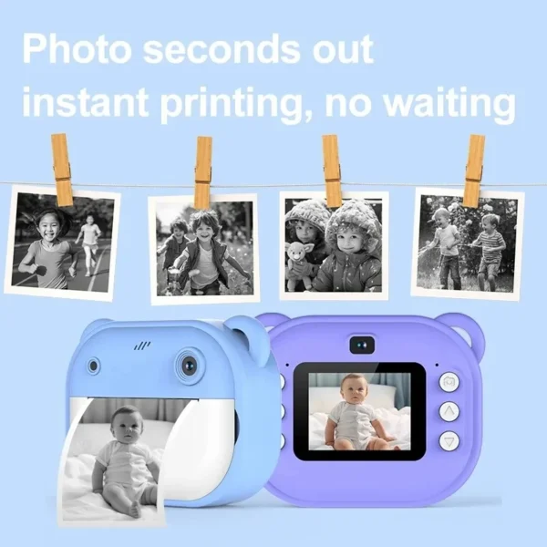 Children Digital Camera Instant Print for Kids Thermal print +32G Memory Card - Image 5