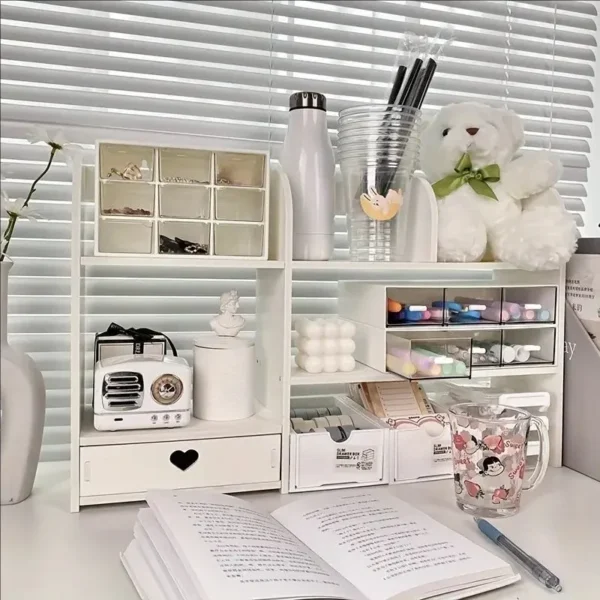 Double-Layer Stationery Desk Organizer