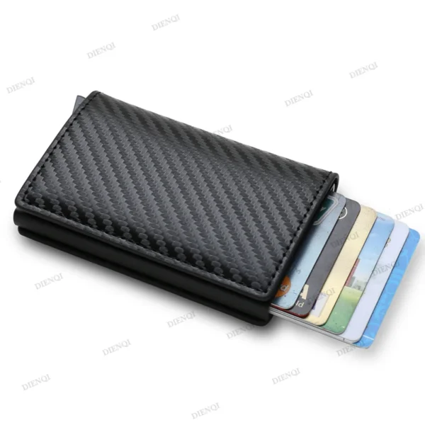 Carbon Fiber Men Business Slim Thin Smart Wallet - Image 5