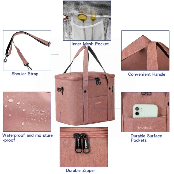 Insulated Lunch Bag For Men/Women - Image 4