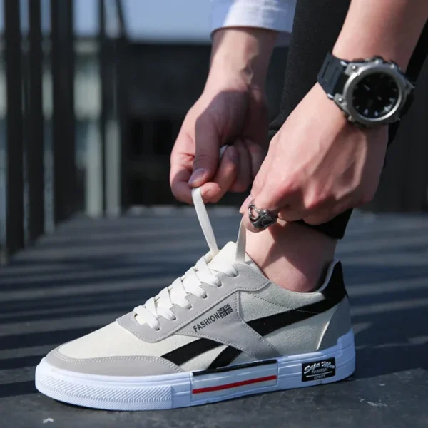 Man Outdoor Sneakers Korean Version Trend Board Shoes Lace-Up Mens tenis Shoe - Image 3