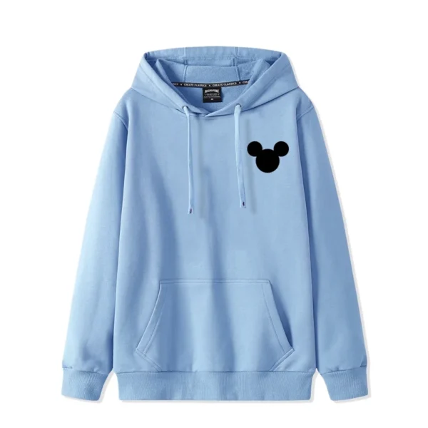 Cartoon Mouse Pattern Couple Hooded Hoodie for Women 2024 Autumn New Loose Long sleeved Pullover Hoodie Coat Casual and Simple - Image 6