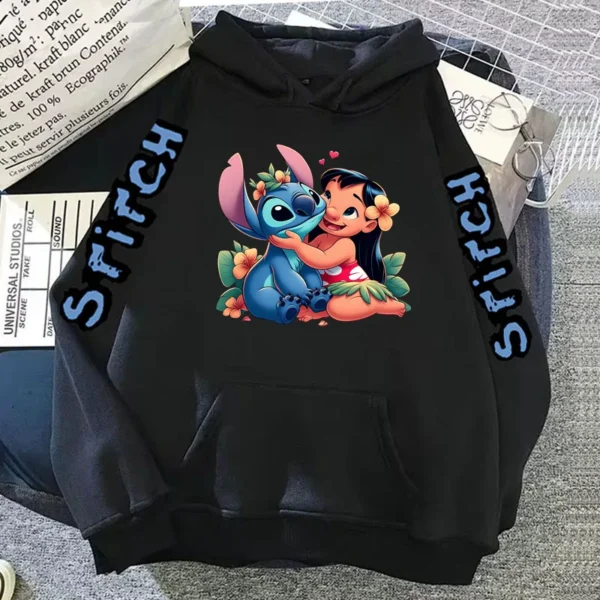 Cute Lilo & Stitch Hoodies Long-Sleeved Sweatshirt Women's Sweatshirts Y2k Hoodies Clothes Stitch Disney Woman Clothing Hoodie - Image 6