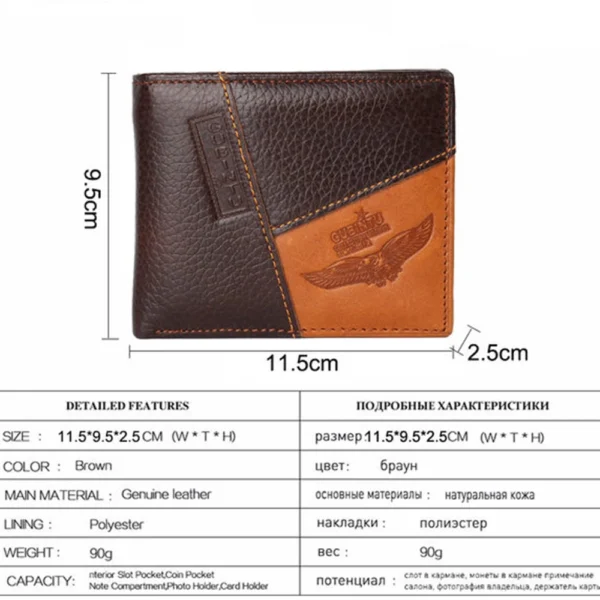 GUBINTU Genuine Leather Men Wallet - Image 5