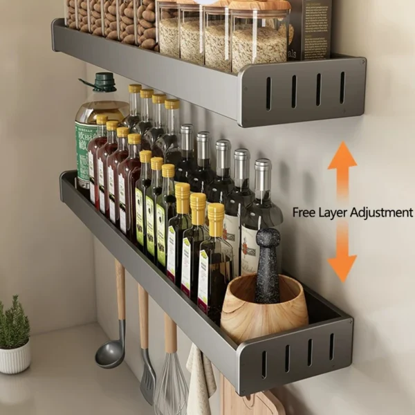 Wall Mounted Kitchen Rack Organizer - Image 2