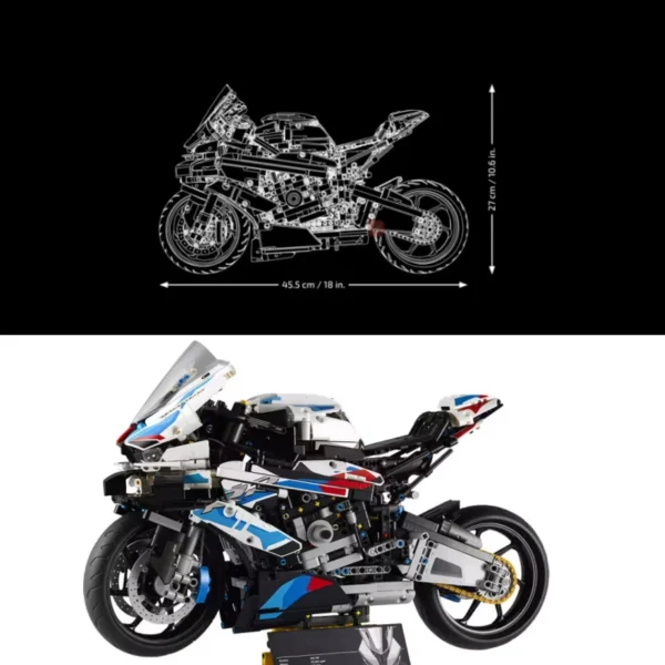 Expert Building Block Motorcycle - Image 5