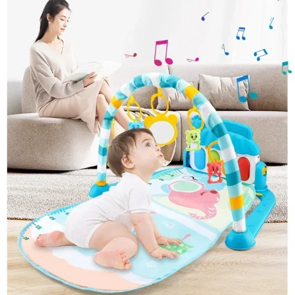 Baby Activity Play Mat Gym Musical Newborn Piano Keyboard Crawling Blanket - Image 2