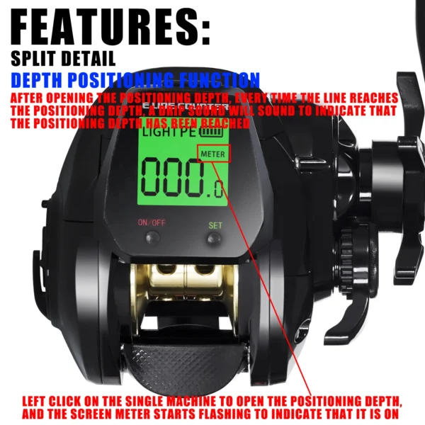 SAMOLLA Baitcasting Fishing Reel With Led Screen - Image 4