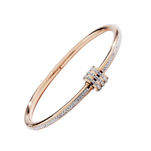 Golden Titanium Steel Non-Fade Female Bracelet - Image 6