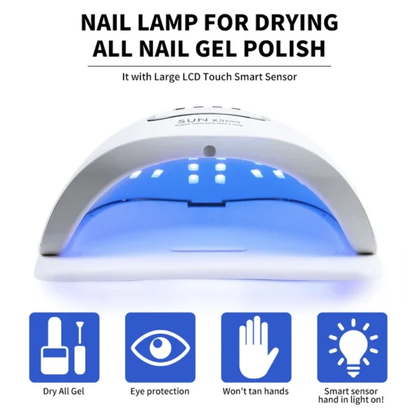 Professional Nail Dryer Infrared Sensor Manicure Nail Light for Fast Curing of All Gel Nail Polish Nail Dryer Salon Tool - Image 2