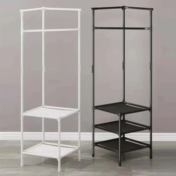 2 in 1 Corner Clothes Rack and Clothes Stand Organizer - Image 5