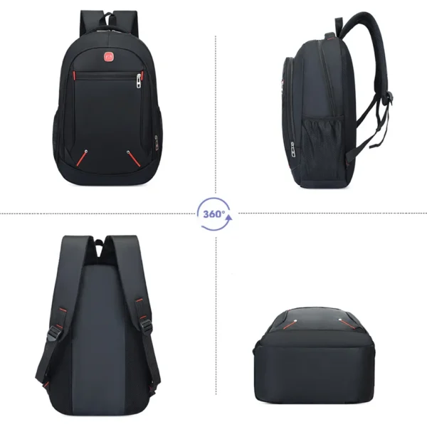 Large-capacity Student School Casual Solid Backpack - Image 5