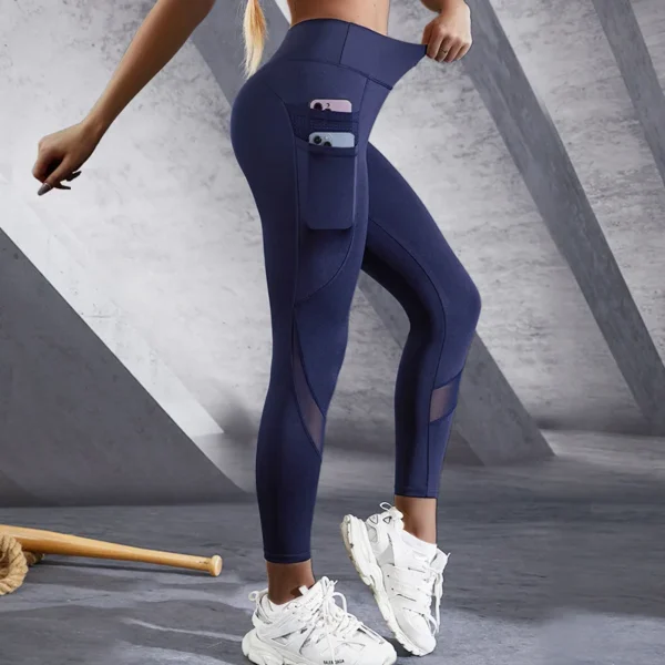 2024 Seamless Leggings with Pocket Women Soft Workout Tights Fitness Outfits Yoga Pants High Waist Gym Wear Spandex Leggings New - Image 2