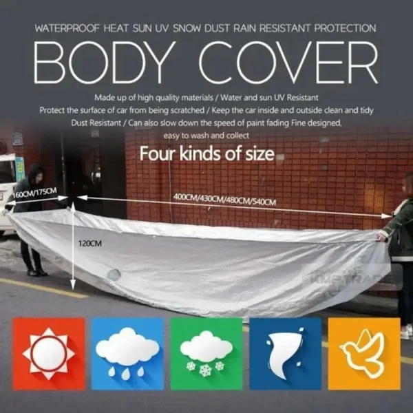 Dustproof Anti-UV Scratch-Resistant Universal Car Styling Car Covers - Image 4