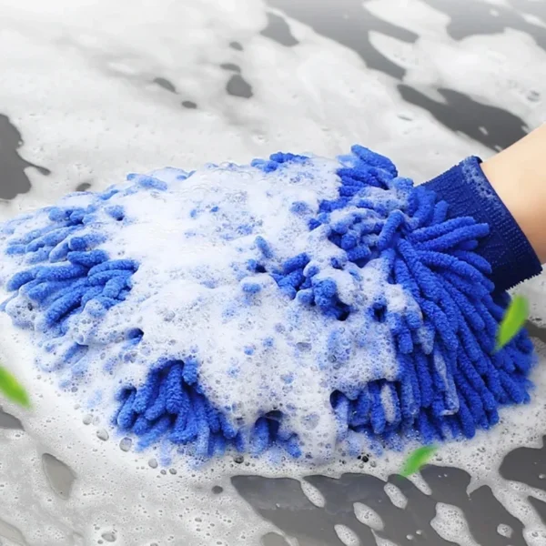 Microfiber Ultra Absorbent Auto Gloves Car Wash Sponge Scratch Free - Image 2