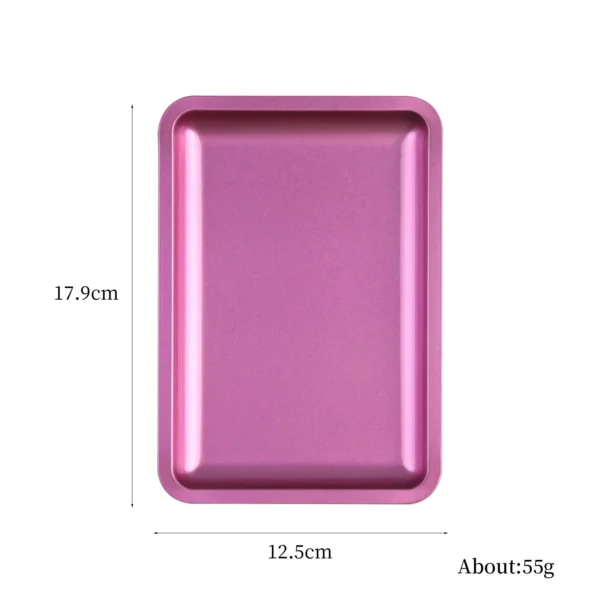 Stainless Steel Cosmetic Storage Tray Nail Art Manicure Plate Tweezers Clippers Pens Container - Image 6