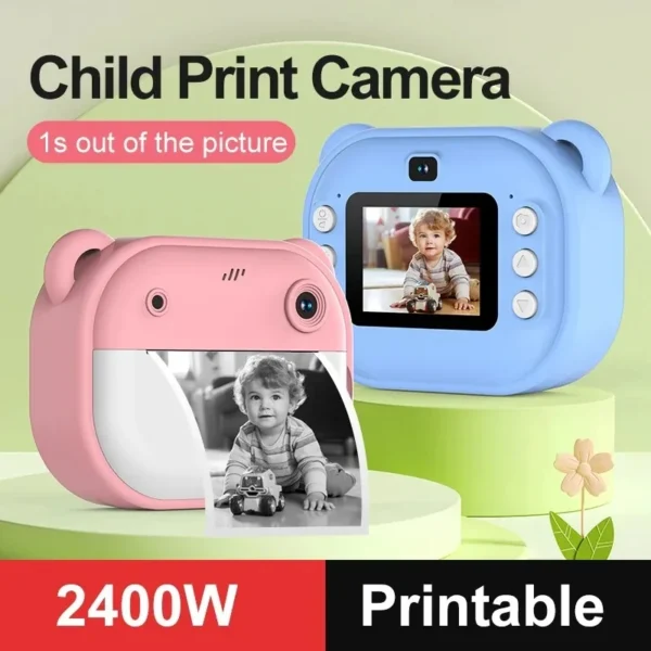 Children Digital Camera Instant Print for Kids Thermal print +32G Memory Card - Image 2