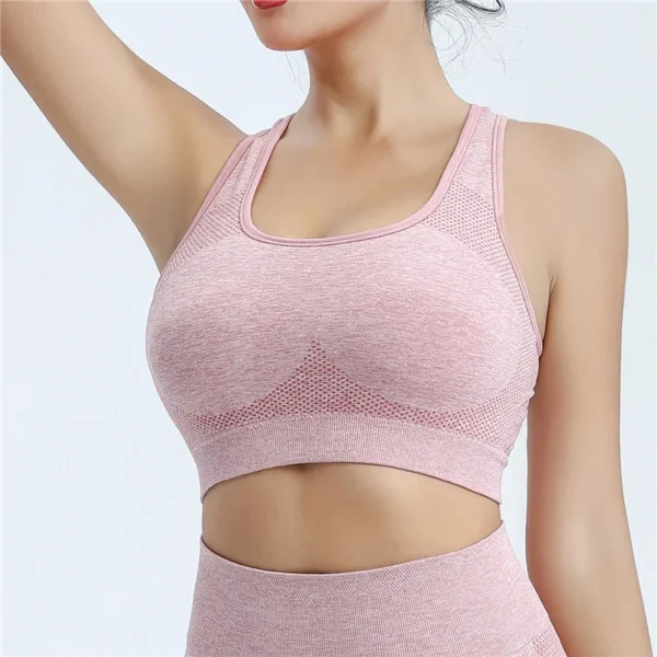 Women Sports Bra Top Push Up Fitness Yoga Bra Underwear Sport Tops For Women Breathable Running Vest Gym Wear - Image 5