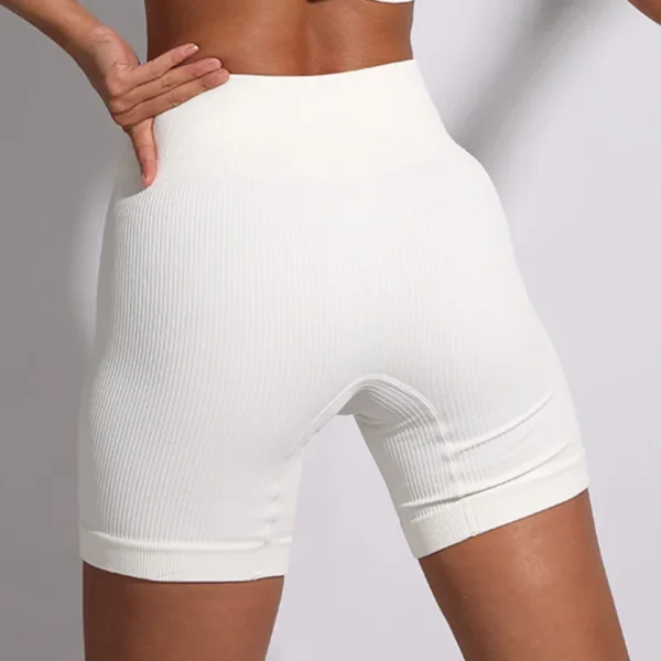 Seamless Yoga Shorts Women Ribbed Bicycles Workout Ribbed Sports Short Leggings Fitness Summer High Waist Gym Cycling Shorts - Image 5