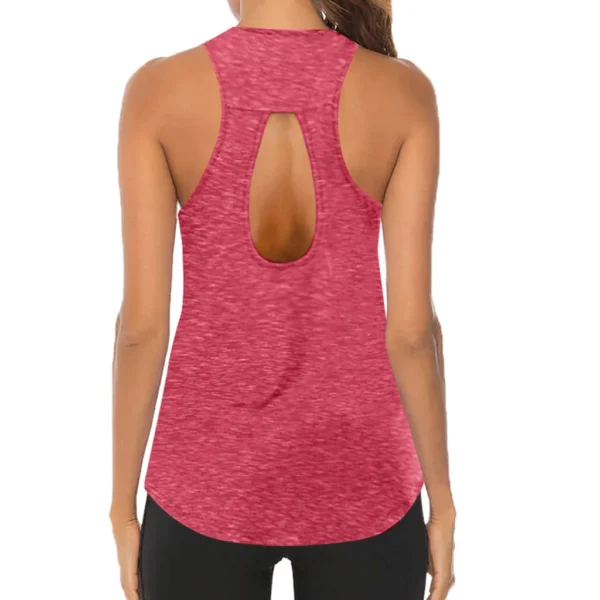 Women Yoga Tops Loose Thin Sports Vest Breathable Sleeveless T-shirt Gym Fitness Running Shirts Girls Sexy Tank Tops New - Image 4