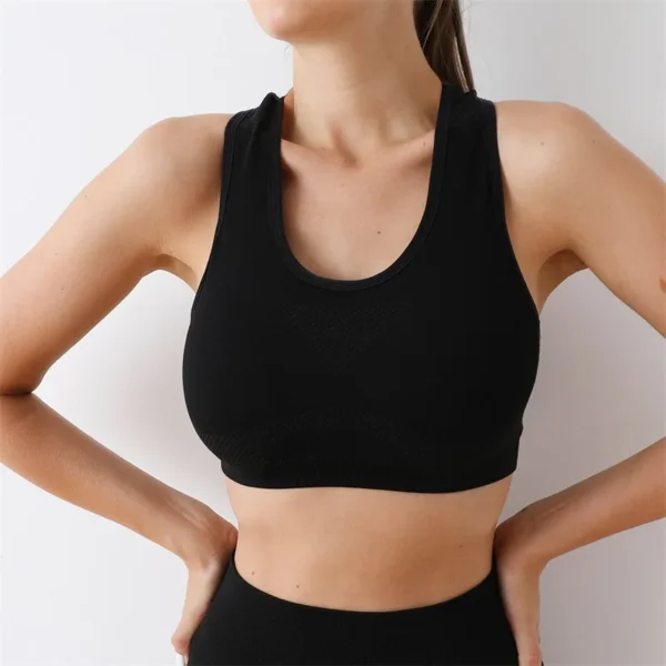 Women Sports Bra Top Push Up Fitness Yoga Bra Underwear Sport Tops For Women Breathable Running Vest Gym Wear - Image 6