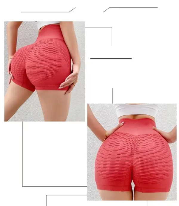 Women Sport Shorts High Waist Push Up Booty Workout Short Sexy Tummy Control Yoga Tights Seamless Fitness Hip Lifting Sportswear - Image 5