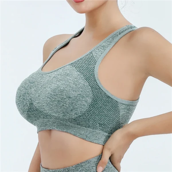 Women Sports Bra Top Push Up Fitness Yoga Bra Underwear Sport Tops For Women Breathable Running Vest Gym Wear - Image 2