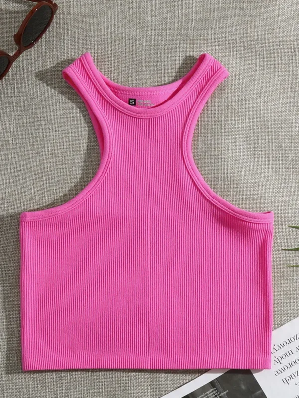 INLUMINE High Elasticity Seamless Sports Crop Top Women Fitness Yoga Tank Tops Female Gym Vest Cheap Wholesale Women Clothes New - Image 4