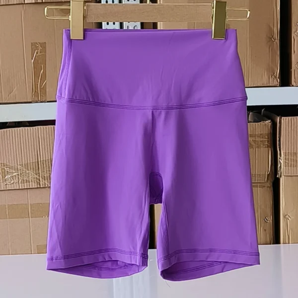 Women Sports Shorts High Waist Yoga Shorts Slim Fit Butt Lift Gym Running High Elastic Nylon Shorts - Image 5