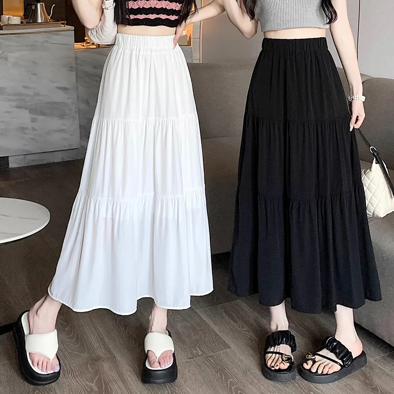 kf-S43edf60d285642159f03a2aaca20da755-Korean-Style-Fashion-Pleated-Skirt-Casual-Sweet-Women-s-Skirt-High-Waist-White-Black-A-line