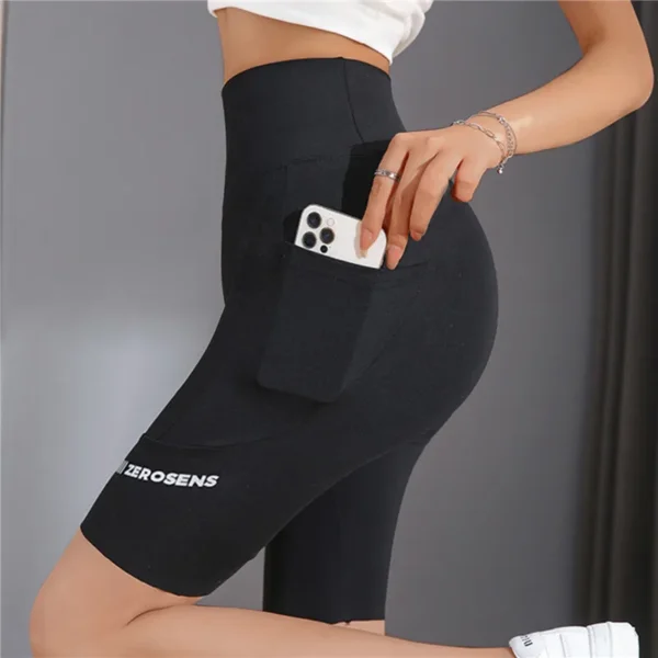 Women Shorts Sports Shorts With Pockets Women New Cycling Jogging Fitness High Waist Push Up Gym Shorts Leggings Yoga Clothing - Image 5