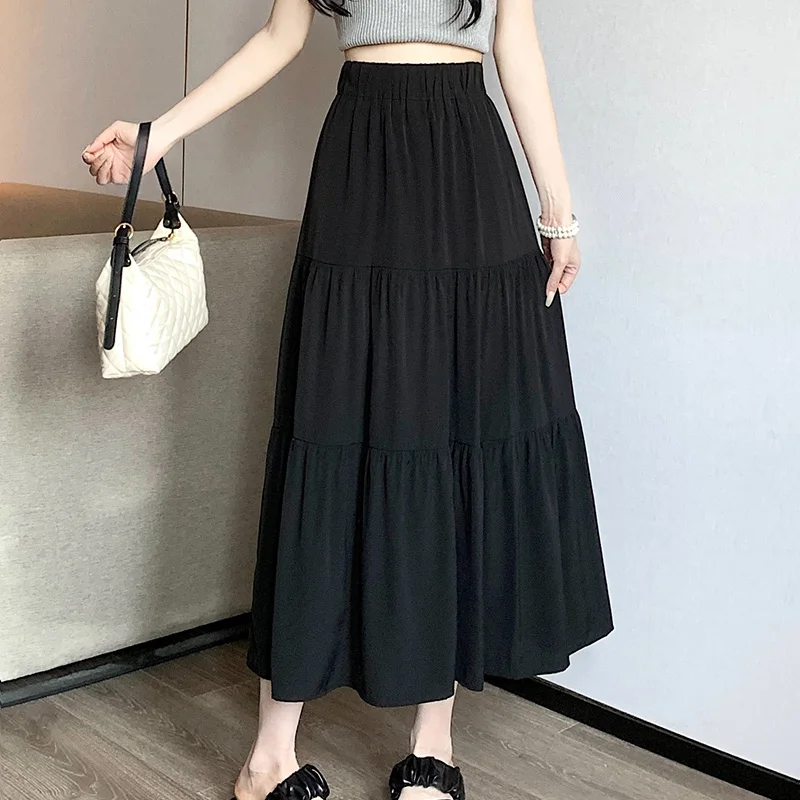 kf-Sd7756d5a69054a47a3bd3af879c64163U-Korean-Style-Fashion-Pleated-Skirt-Casual-Sweet-Women-s-Skirt-High-Waist-White-Black-A-line