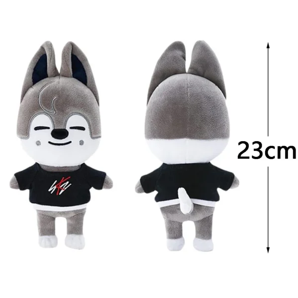 SKZOO Plush Toys 23cm Stray Kids Plush Wolf Chan Cartoon Stuffed Animal Plushies Doll Kawaii Companion for Kids Adults Fans Gift - Image 3