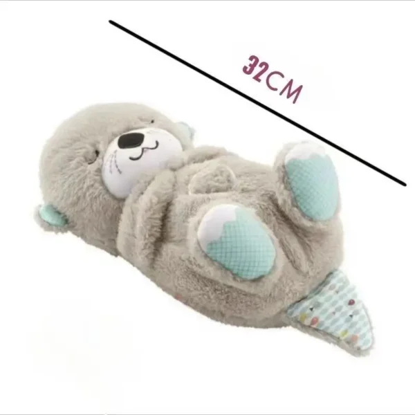 Baby Stitch Plush Doll Breathing Bear Newborn Soothing Sleep Playmate Otter Toy Kids Sleeping Companion Sound Light Toy Gift - Image 6