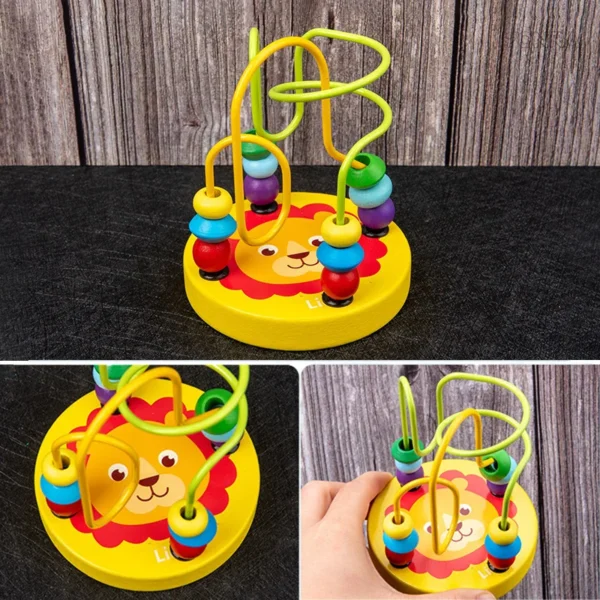 9 in 1 Wooden Montessori Toys Rattle Bell Drum Column Set Musical Instruments Sensory Early Baby Toy Toddler Education - Image 5