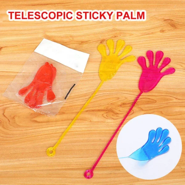 5-50 Pcs Kids Funny Sticky Hands toy Palm Elastic Sticky Squishy Slap Palm Toy kids Novelty Gift Party Favors supplies - Image 2