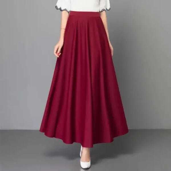 New Cross-border Style High-waisted Slimming Skirt Versatile Korean Version Loose-fit Women's Long Dress Proxy - Image 3