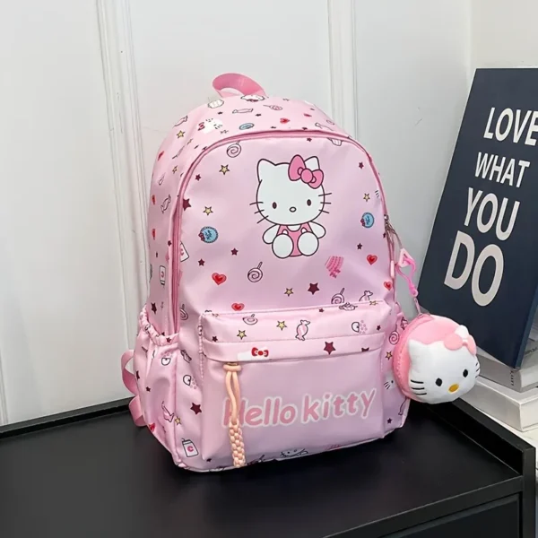 Hello Kitty Sanrio Backpack, Kuromi Cinnamoroll Cute Daypack, Cartoon Anime Schoolbag Bag, Girl Casual Travel Commute Knapsack - Image 2