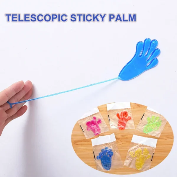 5-50 Pcs Kids Funny Sticky Hands toy Palm Elastic Sticky Squishy Slap Palm Toy kids Novelty Gift Party Favors supplies - Image 4