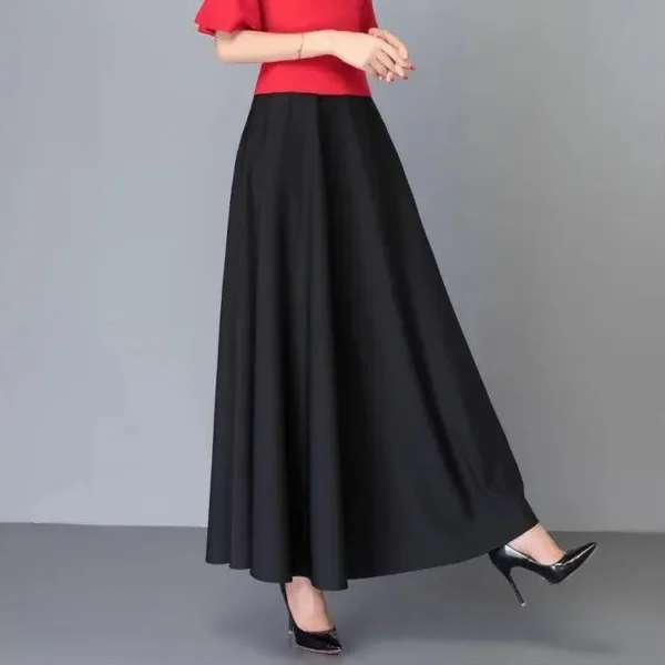 New Cross-border Style High-waisted Slimming Skirt Versatile Korean Version Loose-fit Women's Long Dress Proxy - Image 2